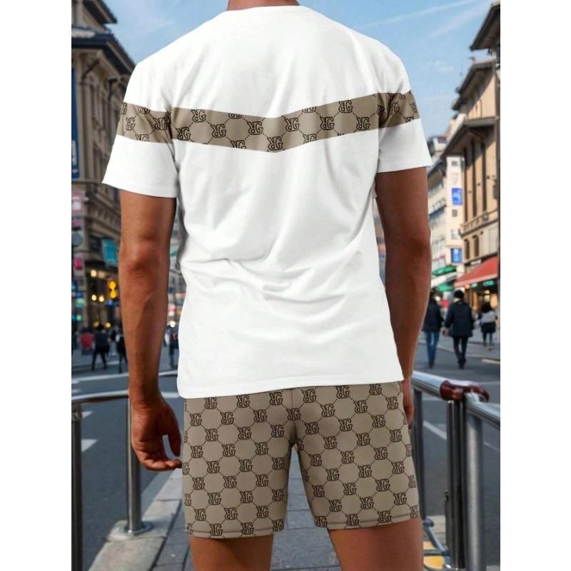 2026 Summer New Men's Suit - 3D Printed Pattern - Breathable Lightweight Comfortable and Fashionable Men's Clothing