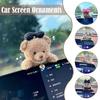 Cute Cartoon Bear Doll Car Interior Ornaments Mini Desk Home Decor Kids Gifts Kawaii Accessories