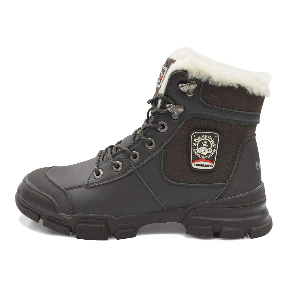 Bearpaw Basswood Snow Winter Snow Shoes Men's Boots, Water-Repellent, (Size 26cm, Brown)