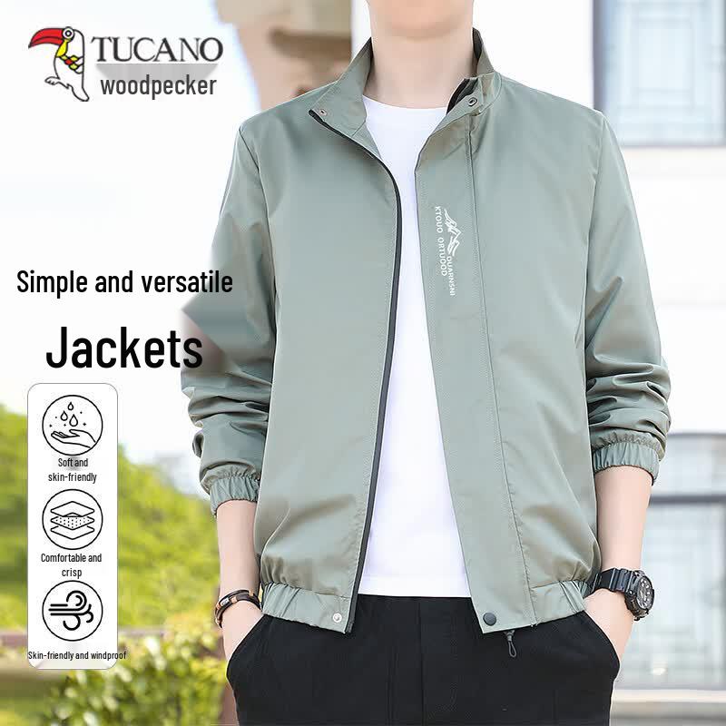 TUCANO Men's Business Casual Stand Collar Jacket