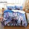 Anime Echocalypse Bettwäsche-Set Bettbezug Bettset Steppdeckenbezug Kissenbezug Bettdecke King Queen Größe Jungen Erwachsene Bettwäsche-Set