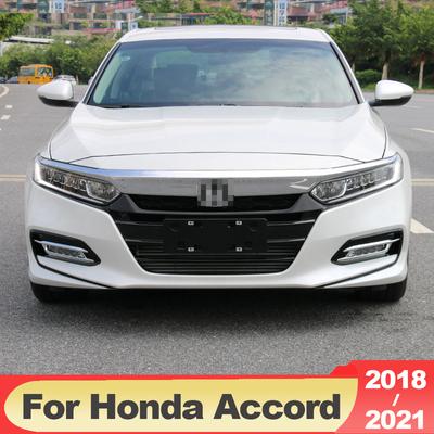 For Honda Accord X 10th 2018 ABS Carbon Fiber Front Fog Light Lamp Cover Trim Bumper Reflector Accessories