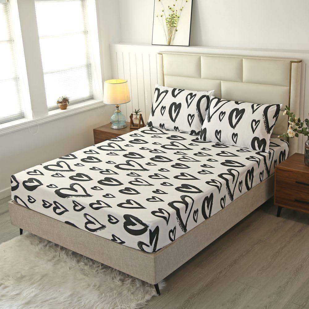 Flower And Plant Pattern Bed Hat Three-Piece Digital Printing Bedding Bed Hat Three-Piece Set Children And Adults