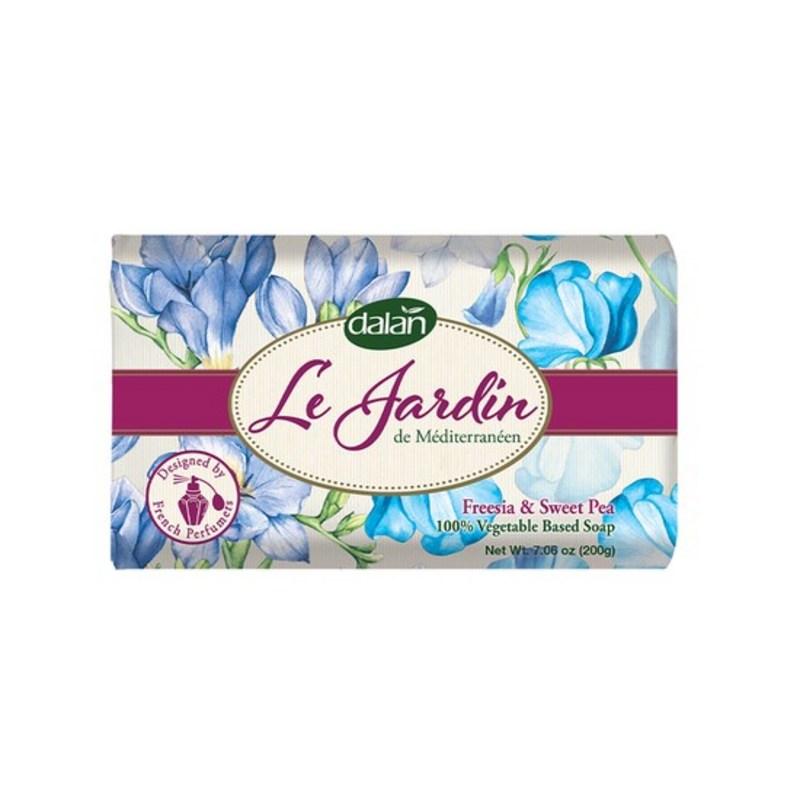 Dalan Le Jardin Freesia Sweet Pea Soap 200g Cleansing Facial Solid Soap Shampoo Bar
