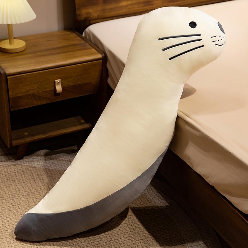 Schattig Dier Lang Lichaamskussen 4 Stijlen Capybara  Dinosaurus Zeehond Otter Ergonomisch Pluche Knuffelkussen Om Te Slapen, Beenondersteuning . 100cm
