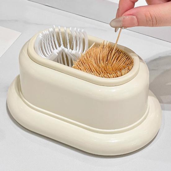 Cartoon Toothpick Holder With Removable Dust Cover Plastic Toothpick Dental