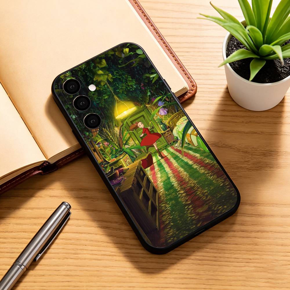 Tiny World arriety Sho Phone Case For Samsung Galaxy A73,A72,A71,A70,A53,A52,A51,Others Soft Black Cover