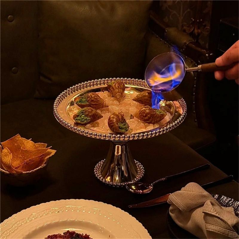 Elegante Alzata Rotonda per Torta Vassoio per Dolci in Acciaio Inossidabile per Frutta Snack Caramelle Decorazione Tavolo da Cucina e da Pranzo