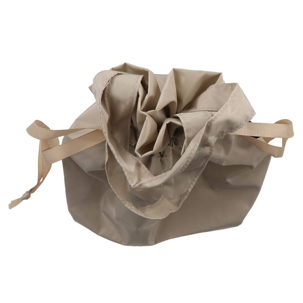 Storage Cosmetic Bag Portable Canvas Bucket Bag Cute Drawstring Bag  Girls