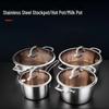 ARKIE 304 Stainless Steel Induction Soup & Milk Pot
