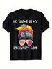 No Shame In My Recovery Game Sobriety AA NA Anniversary T-Shirt 220g 100% Same Style for Men and Women 2025 Summer Short