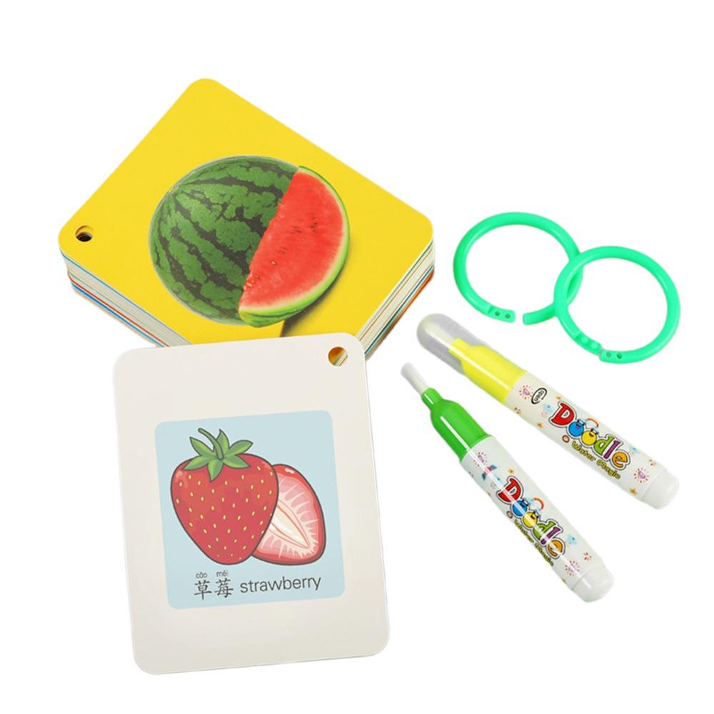 Various Theme Magic Water Drawing Cards Cartoon Pattern Reusable Coloring Card  0-6 Year Old