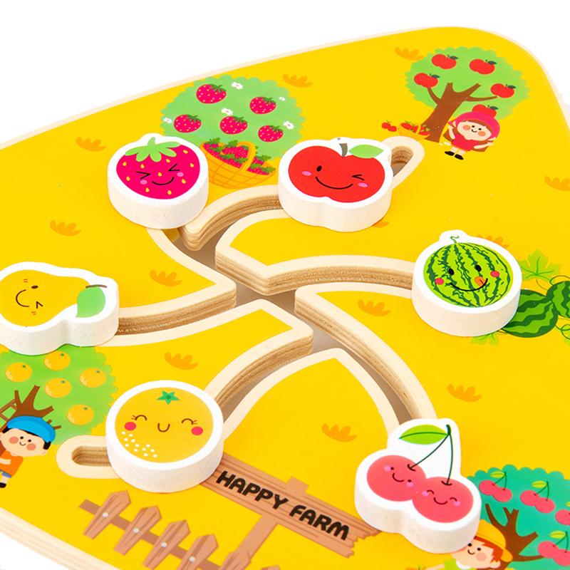 Children Montessori Maze Boards Wooden Toys Slide Puzzle Animal Digital Shape Traffic Matching Games Educational Learning Toys