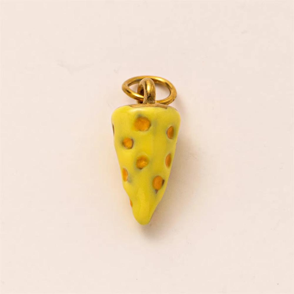 18K Gold Retention Stainless Steel Mushroom Pendant for DIY Accessories