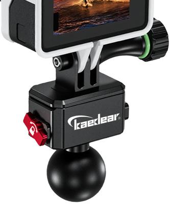 Kaedear Motorcycle Action Camera Motorcycle Clip Mount for Wearable Motorcycle Camera Aluminum GOPRO Adapter Mount, Cameras, Mount, KDR-R22B (Joint)