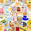 10/30/50pcs Cute Snack Food Drink Cartoon Stickers Funny Graffiti Decals for Kids Toy Water Bottle Phone Notebook Sticker Decor