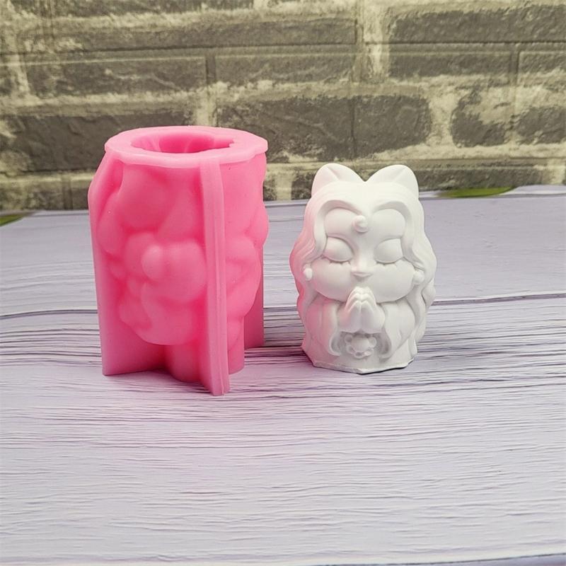 3D Chinesische Figur Silikonformen für Epoxidharz Kerzen Seifenherstellung Zement Gips Silikonformen für Handwerk