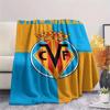 Coperta in Flanella con Logo Villarreal, Alta Qualità, Confortevole per Tutte le Stagioni, Decorazione per la Casa, Calore e Comfort