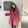 Fashion Woolen Coat Women's Medium Long Loose Ins Thin Trend