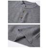 Wassup Sohot Old Money Style Men's Henley Collar Pullover Sweater