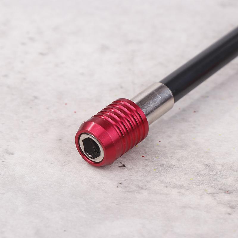 1/3Pcs Hexagonal Handle Red Extended Quick Release Self-Locking Extension Rod Extension Rod 300Mm Screwdriver Extension Rod Tool
