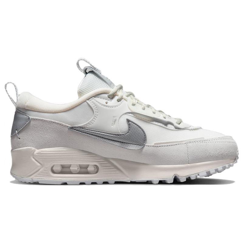 Nike Air Max 90 Futura 'White Metallic Silver' Women's Sneakers Casual Shoes FB1877-110