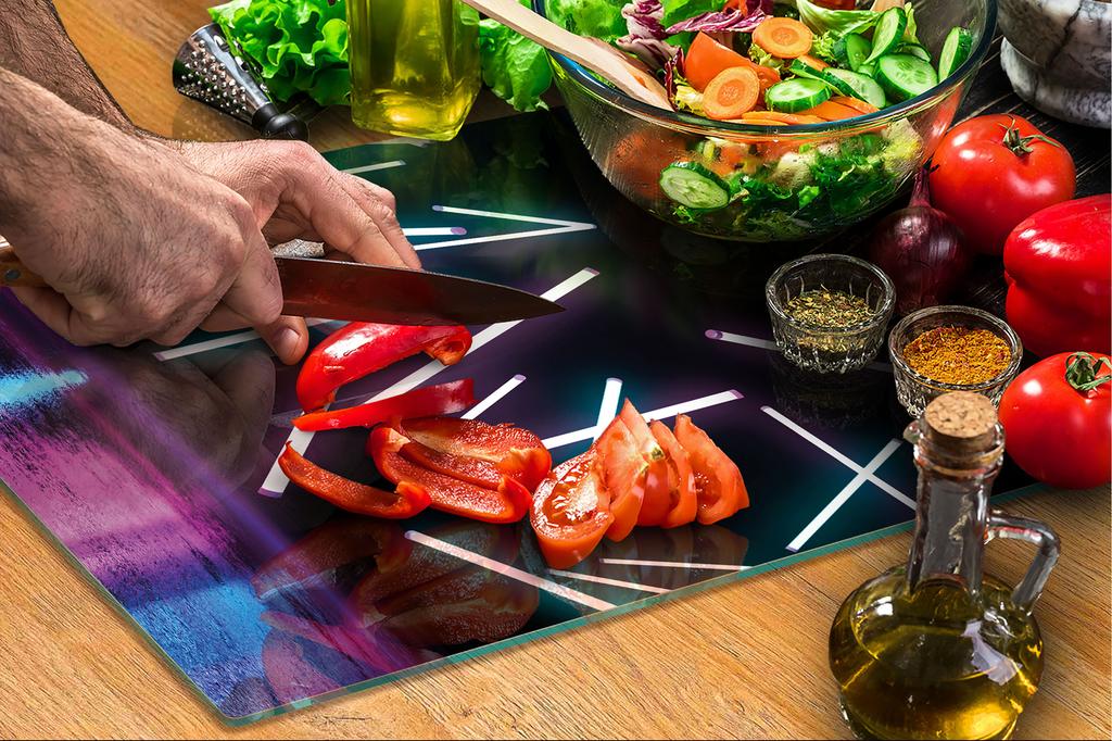 GLASS CUTTING BOARD 45x52 Pop Art