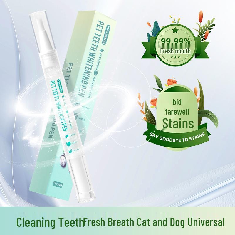 Pet Oral Care: Cat & Dog Tartar Cleaning Gel Pen & Toothbrush