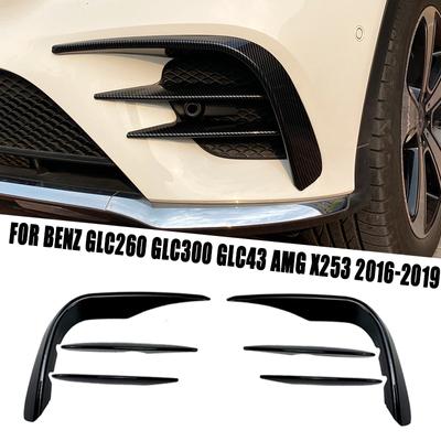 Mercedes Benz Aksesuarları İçin Uygun GLC Sınıfı GLC260 GLC300 GLC43 AMG X253 2016-2019 Ön Tampon Ayırıcı Canard Sis Farı Çıtası