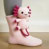 3D Knitted Cute Animal Floor Socks Handmade Crocheted Warm Sloth Panda Novelty Gifts for Kids Essential