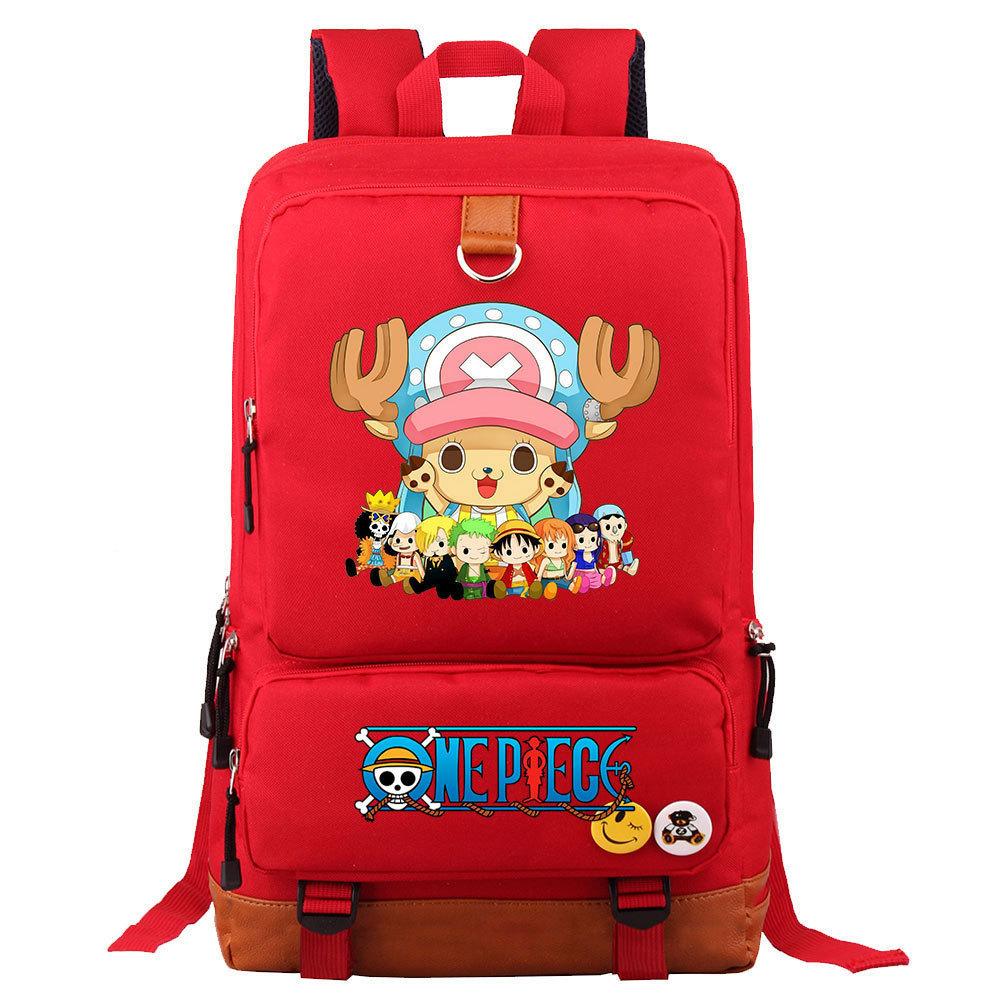 Anime/cartoon One Piece Luffy printed backpack