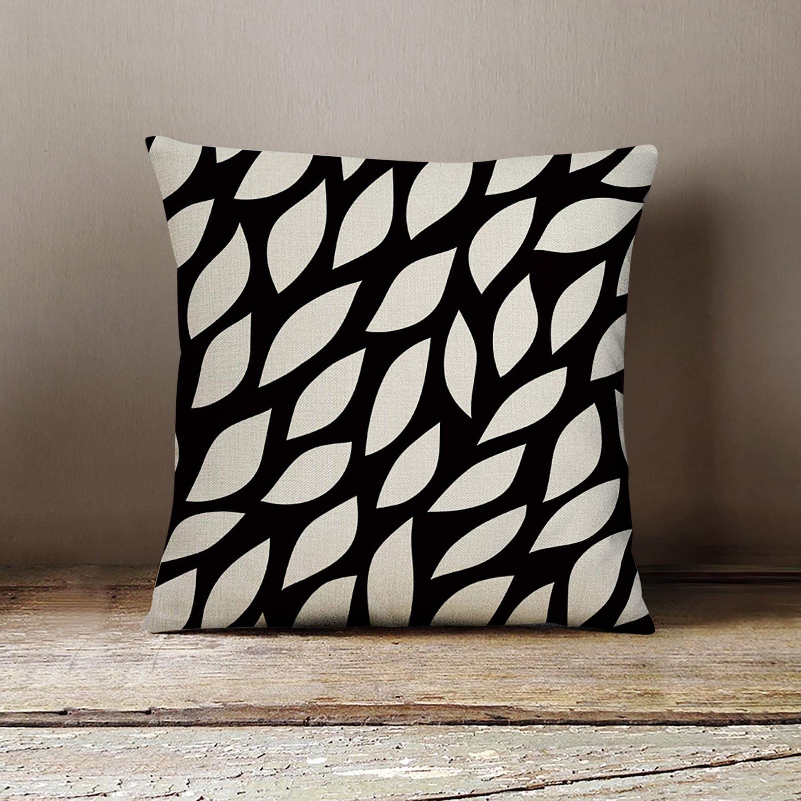 Black Hugging Pillow Household Design Pattern Sand Pillow One Size