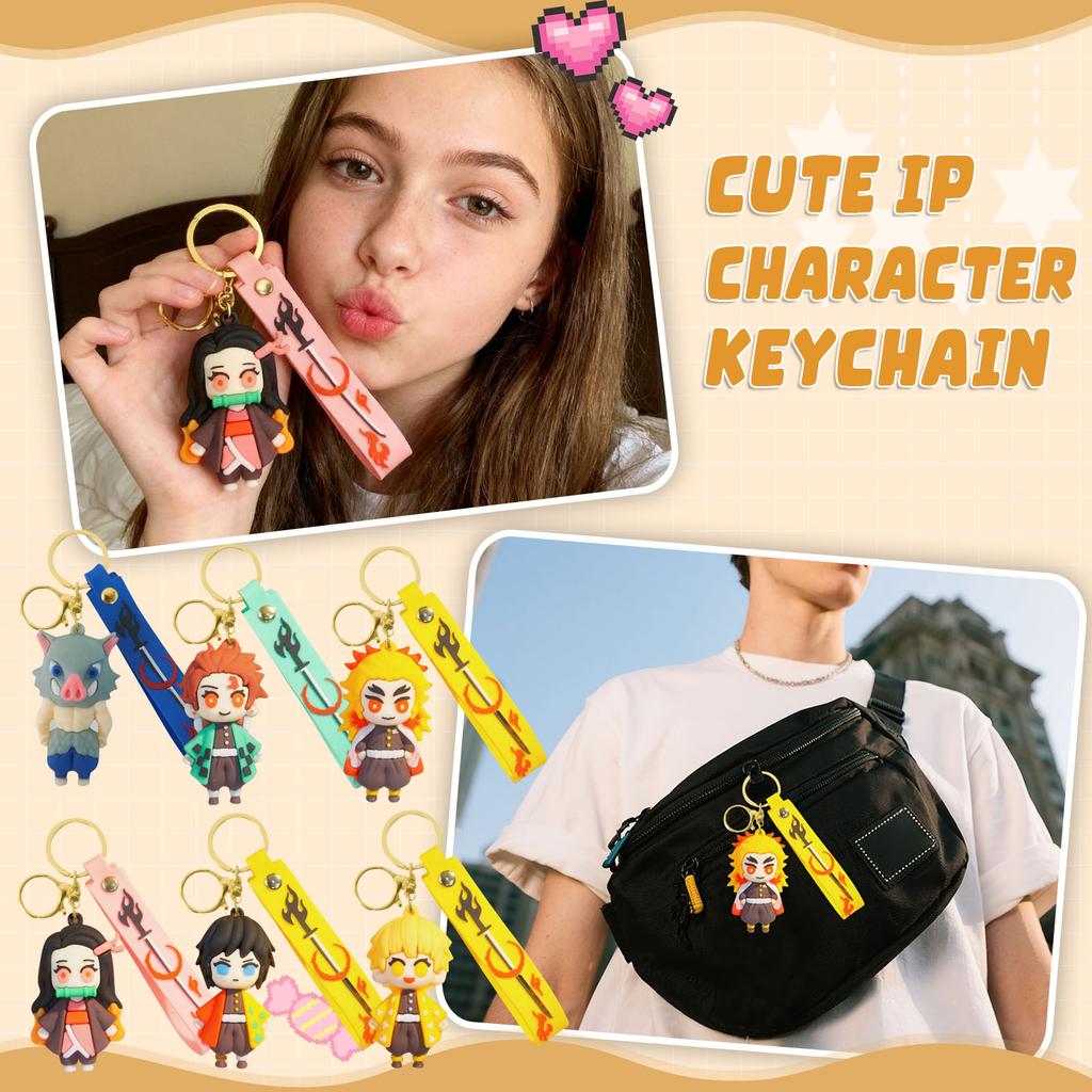 Acrylic Keychain Pendant Student School Bag Cute Decoration Small Gift