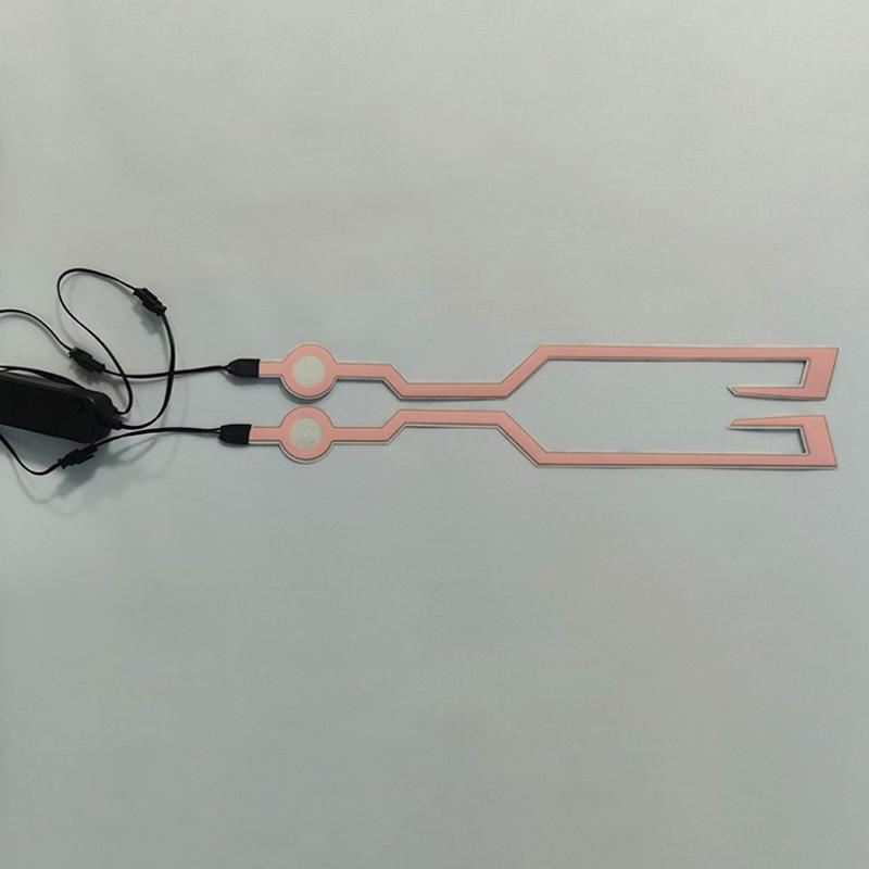 

1 шт. аксессуары для шлема, полоса холодного света, предупреждающие огни, водонепроницаемая наклейка для шлема, светодиодный мотоцикл белый