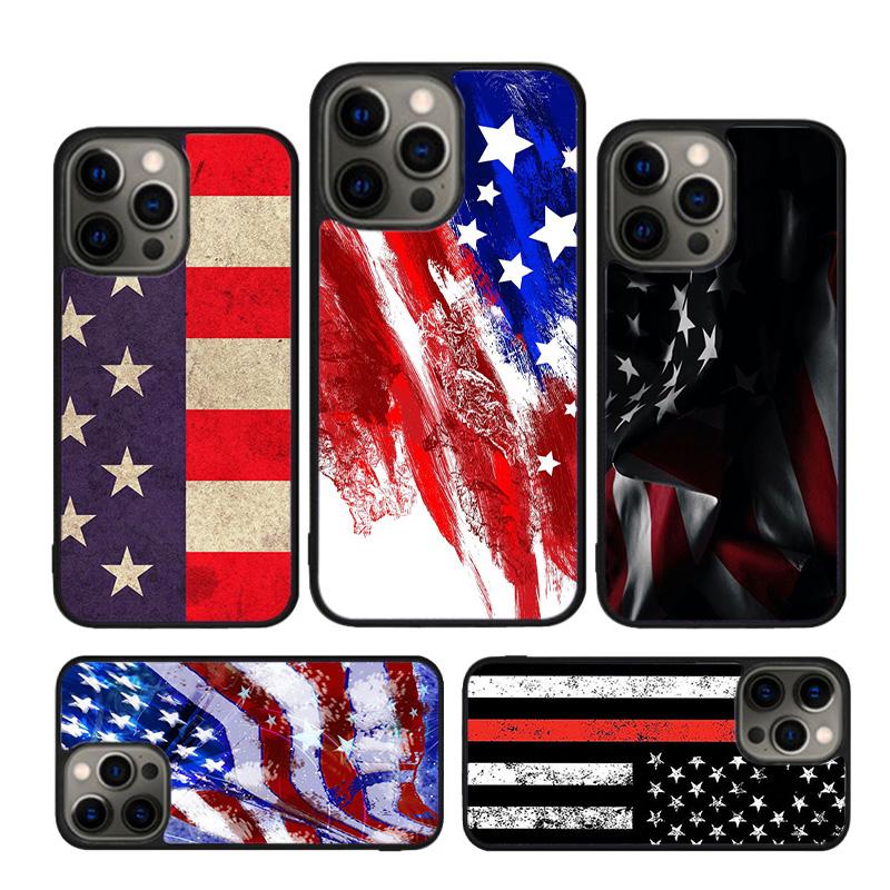 USA American Flag Phone Case Cover For iPhone 17 Air 16 15 14 Plus 12 13 Pro Max Coque Shell Fundas