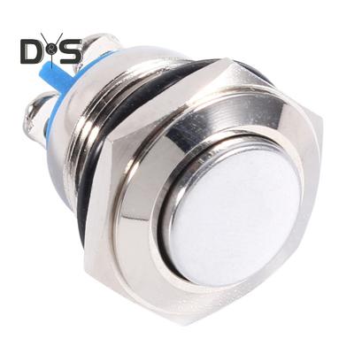 12V 16mm vandeniui atsparus automobilinis metalinis momentinis mygtukas įjungimo/išjungimo garsinis jungiklis