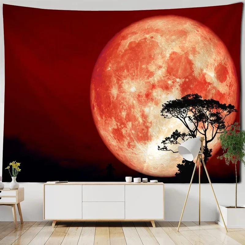 

Пещерный пейзаж с лунным узором Гобелен для украшения стен дома Гобелен для спальни, гостиной Гобелен 100x75cm