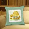 DIY Embroidery Pillow Covers Kit Cotton 14CT 2 Threads Cross Stitch Kits fCross Stitch Pillow Sham Cross Stitch Throw Pillowcase