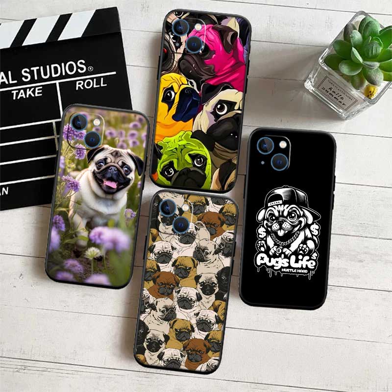 Cute Pug Dog New High-End Shell Phone Case for OPPO A3 Pro A72 A74 A76 A77 A77S A78 A79 A94 A95 A18 A40M A58