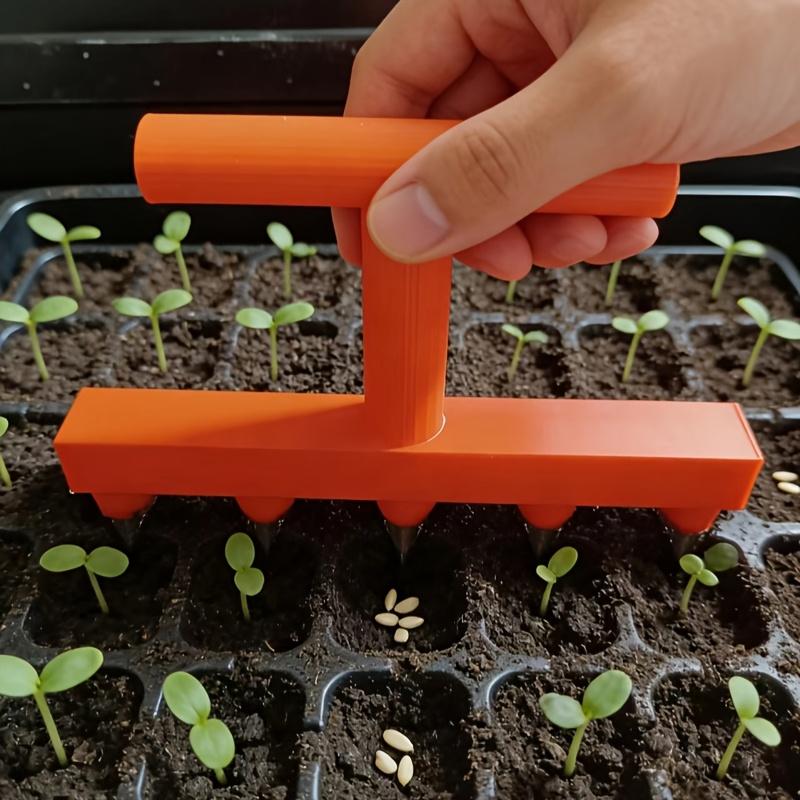 1PC Gardening Punch Seeder Household Vegetable and Flower Seedling Punch - Balcony Vegetable Garden Seedling Sowing Artifact