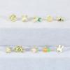 925 Sterling Silver Geometric Dripping Oil Panda Bamboo Shoots Carrot Rabbit Spiral Small Gold Ball Perforated Cartilage Puncture Stud Earrings