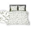 Kora Bedding 160X200 White Green Tea Leaves