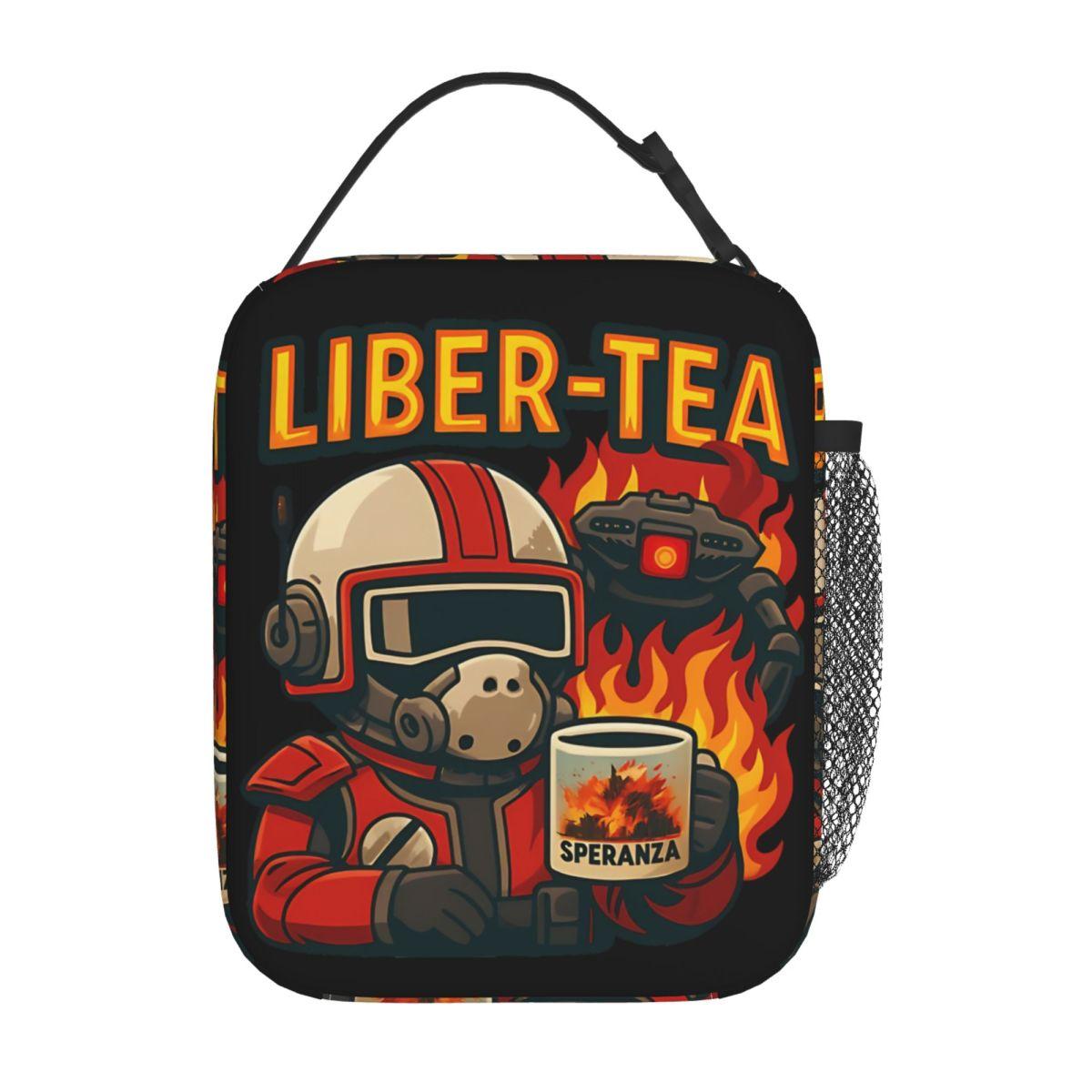 Arc Raiders Liber Tea Insulated Lunch Bags Leakproof Meal Container Cooler Bag Tote Lunch Box College Picnic Food Storage Bags One Size