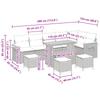 Garden Sofa Set 10 pcs Black Poly Rattan