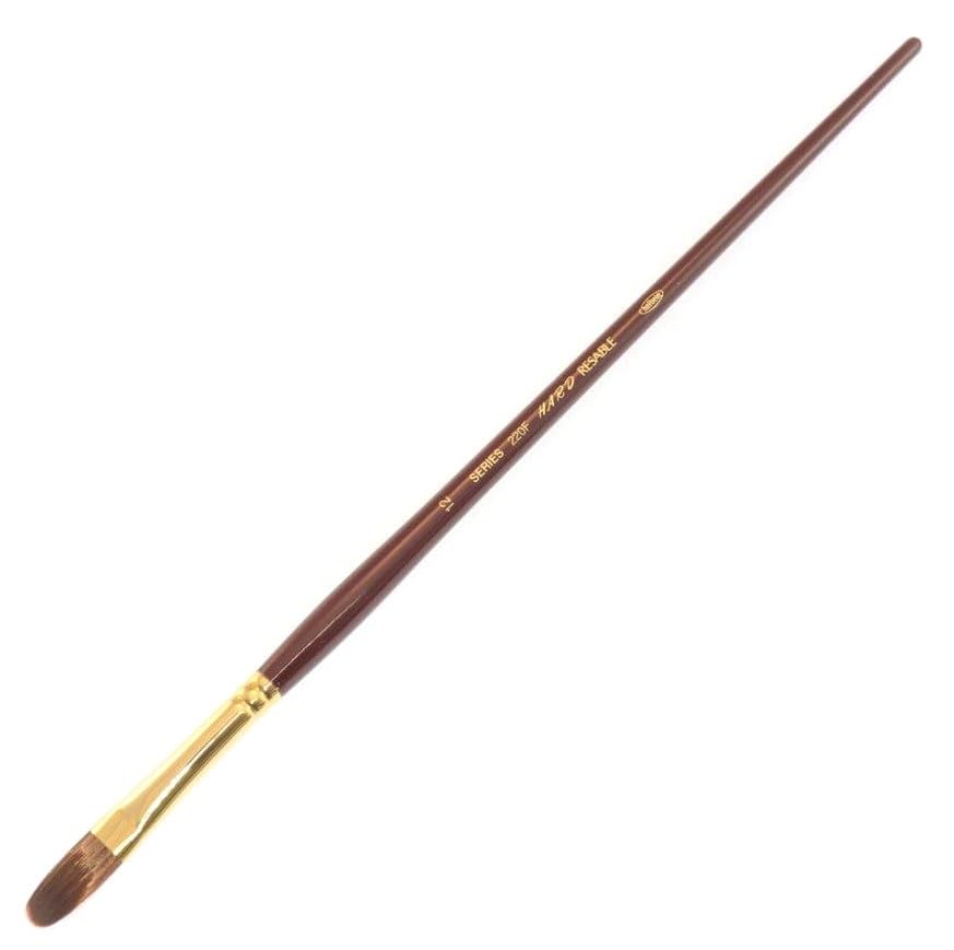 

Holbein Oil/Acrylic Paint Brush Hard Sable 220F Filbert No. 12 105717