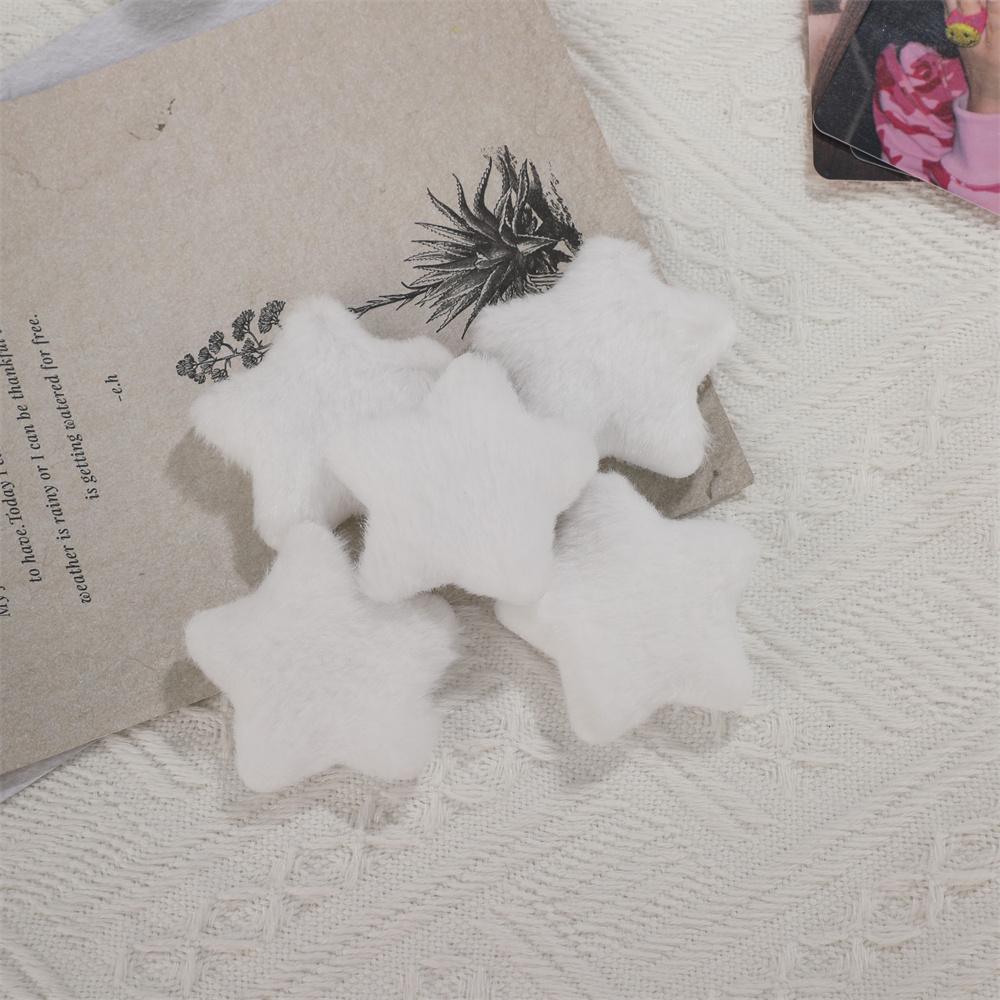 5PCS DIY Plush Star InsIdols Photocard Holder Deocr Handmade Material Plush Twisting Rod Decor Cartoon Plush Sewing Supplies