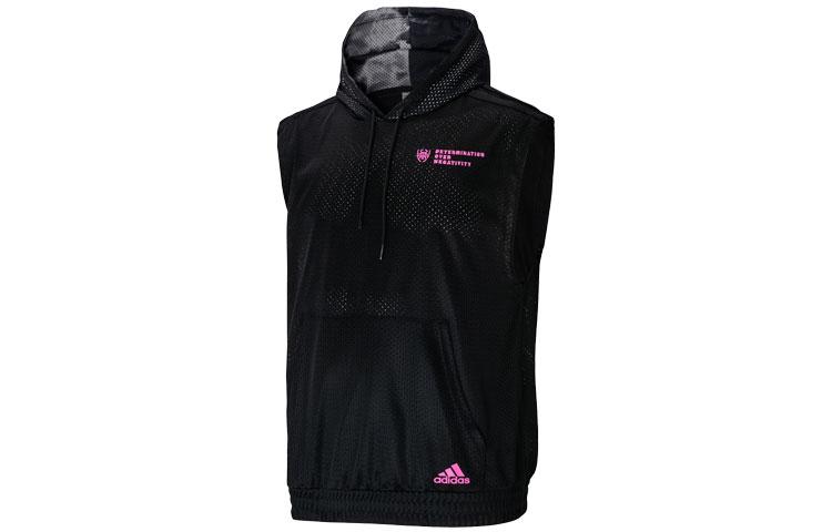 

Adidas Sweatshirts Men s Black Hooded Moderate Regular HE1608 M