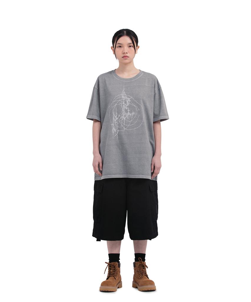 Depeugameoncheu Pig Human Form T-Shirts [Gray]