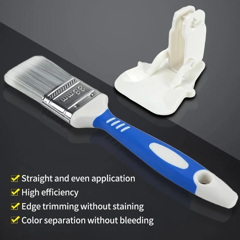 1/2pcs Multi-Purpose Edge Painting Brush Set, No-Battery Needed Manual Paint Brush, Plastic Handheld Clean-Cut P… More