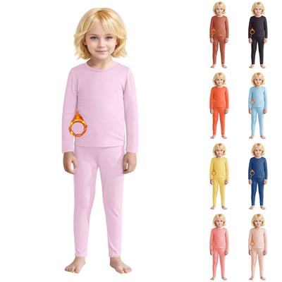 Ensemble deux pièces pour bébé avec chemise en polaire allemande chaude de couleur unie pour enfants